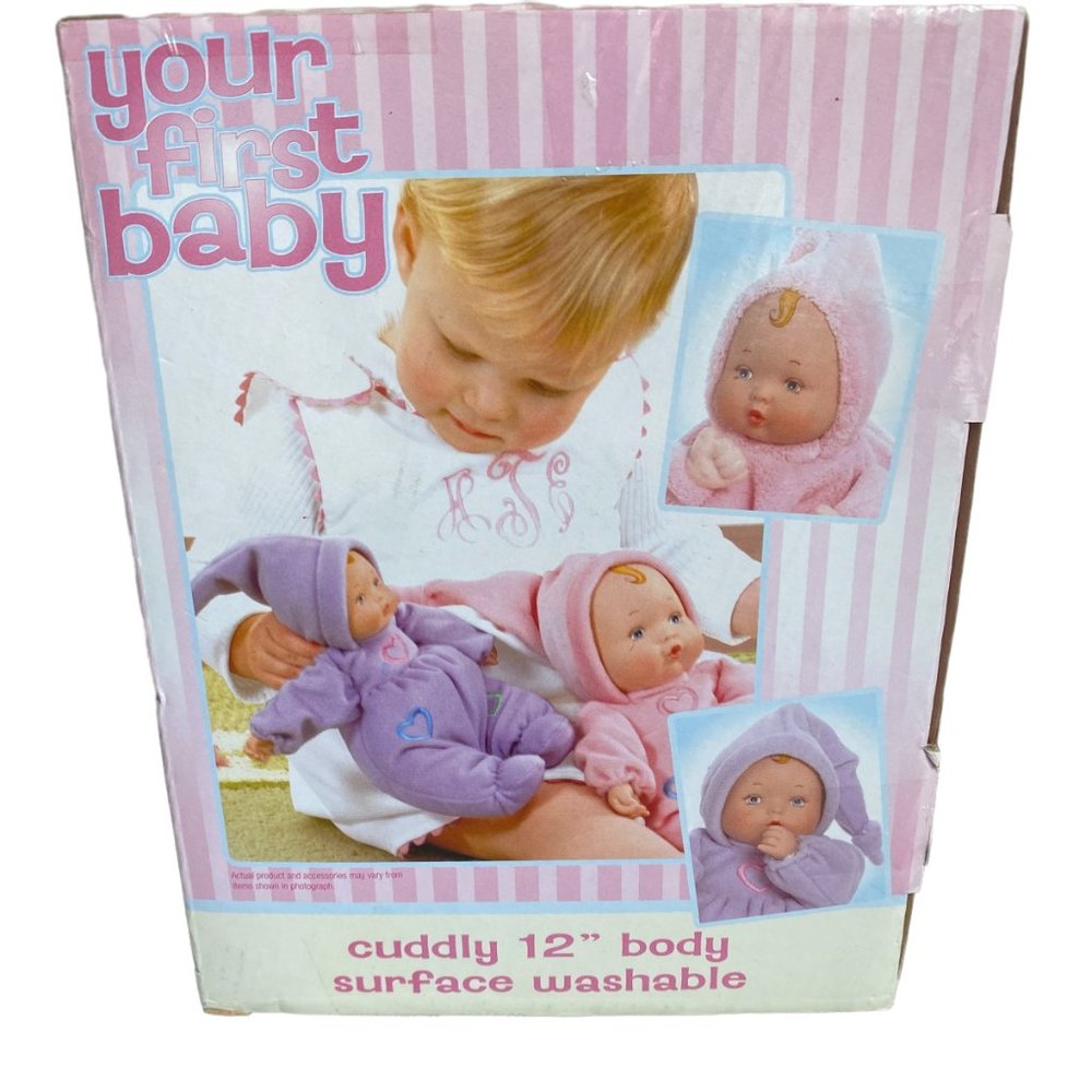 Madame Alexander My First Newborn Baby Doll Soft Fabric Body Lavender NWT - Picture 3 of 15